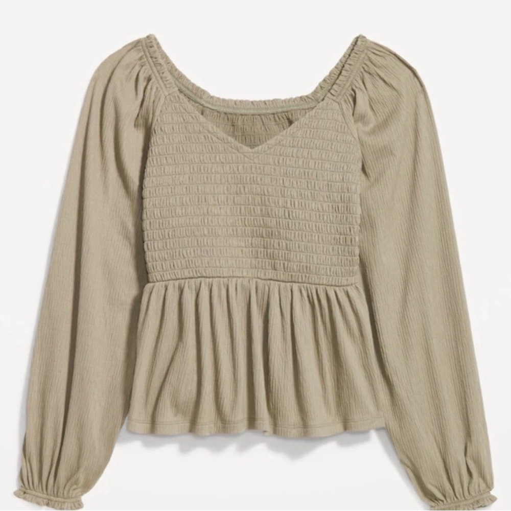 XS Old Navy Peplum Smocked Women's Blouse